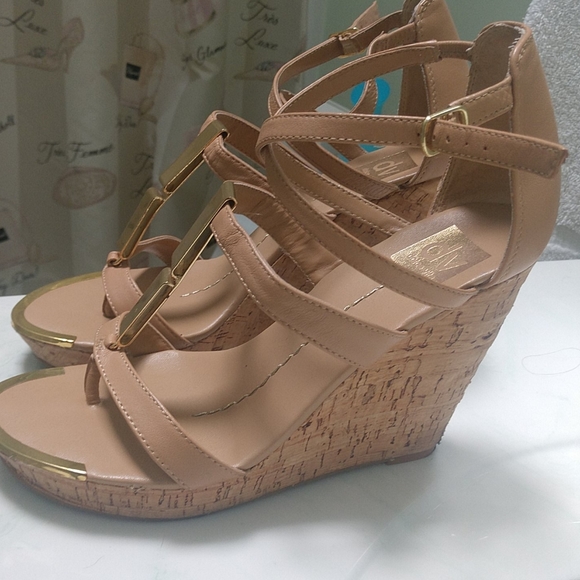 Dolce Vita nude cork wedge - Picture 2 of 10